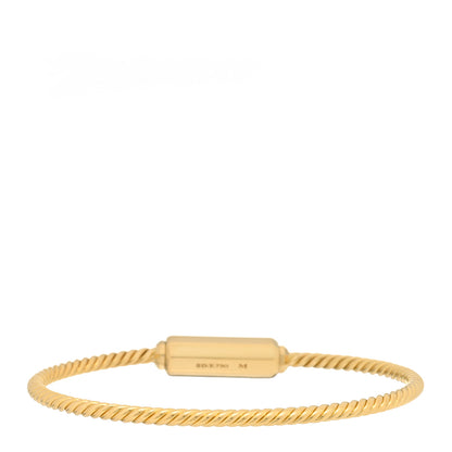 David Yurman 18K Yellow Gold Diamond Lexington Barrel Bracelet 2 of 3