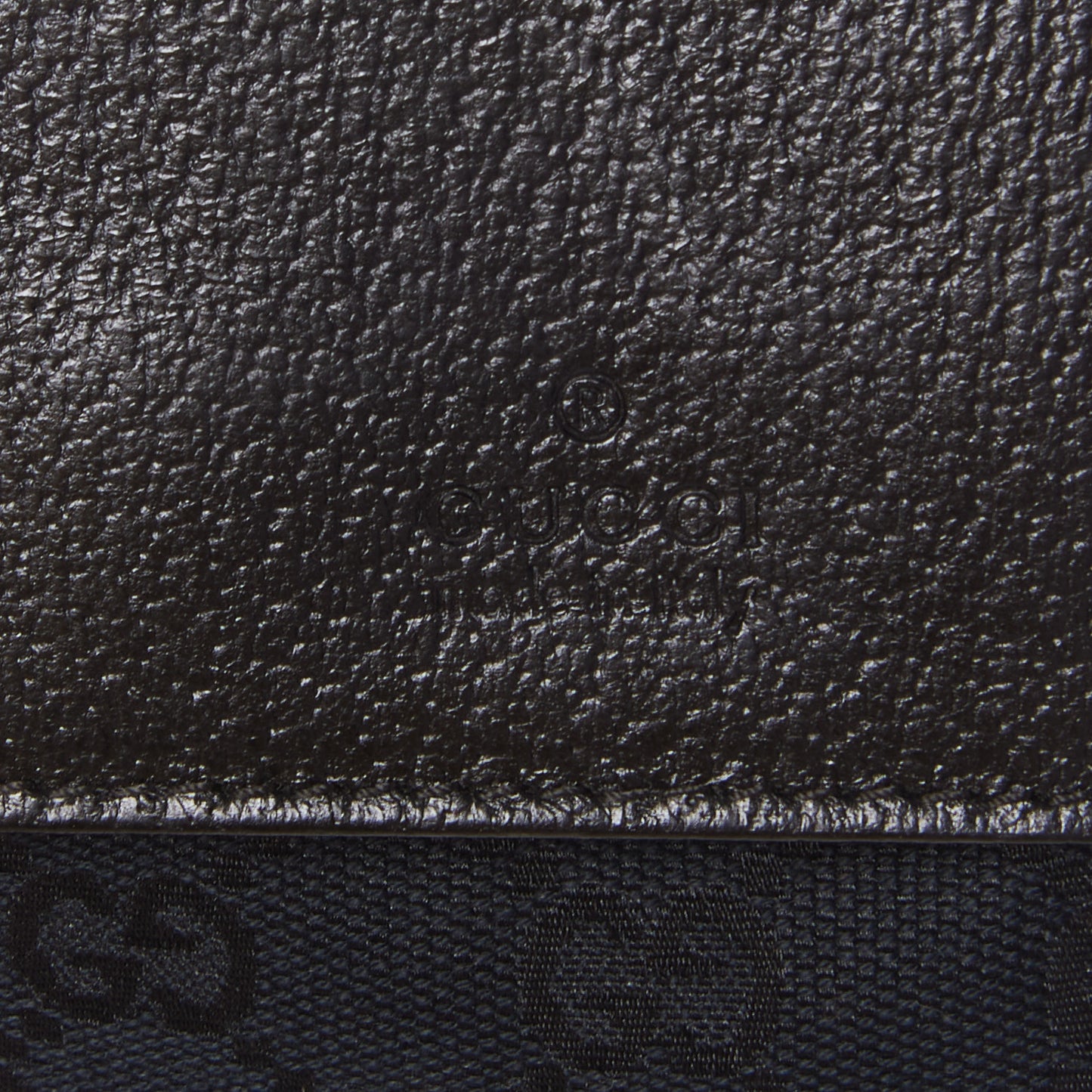 GG Monogram Double Pocket Belt Bag Black
