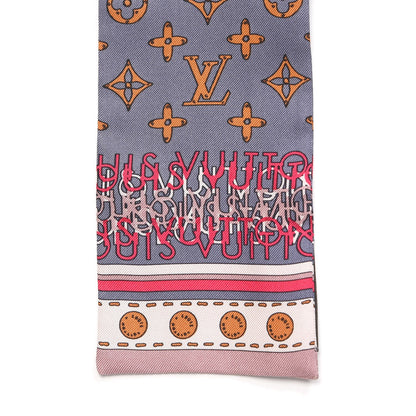 Louis Vuitton Silk Monogram Map Bandeau Quetsche 3 of 4