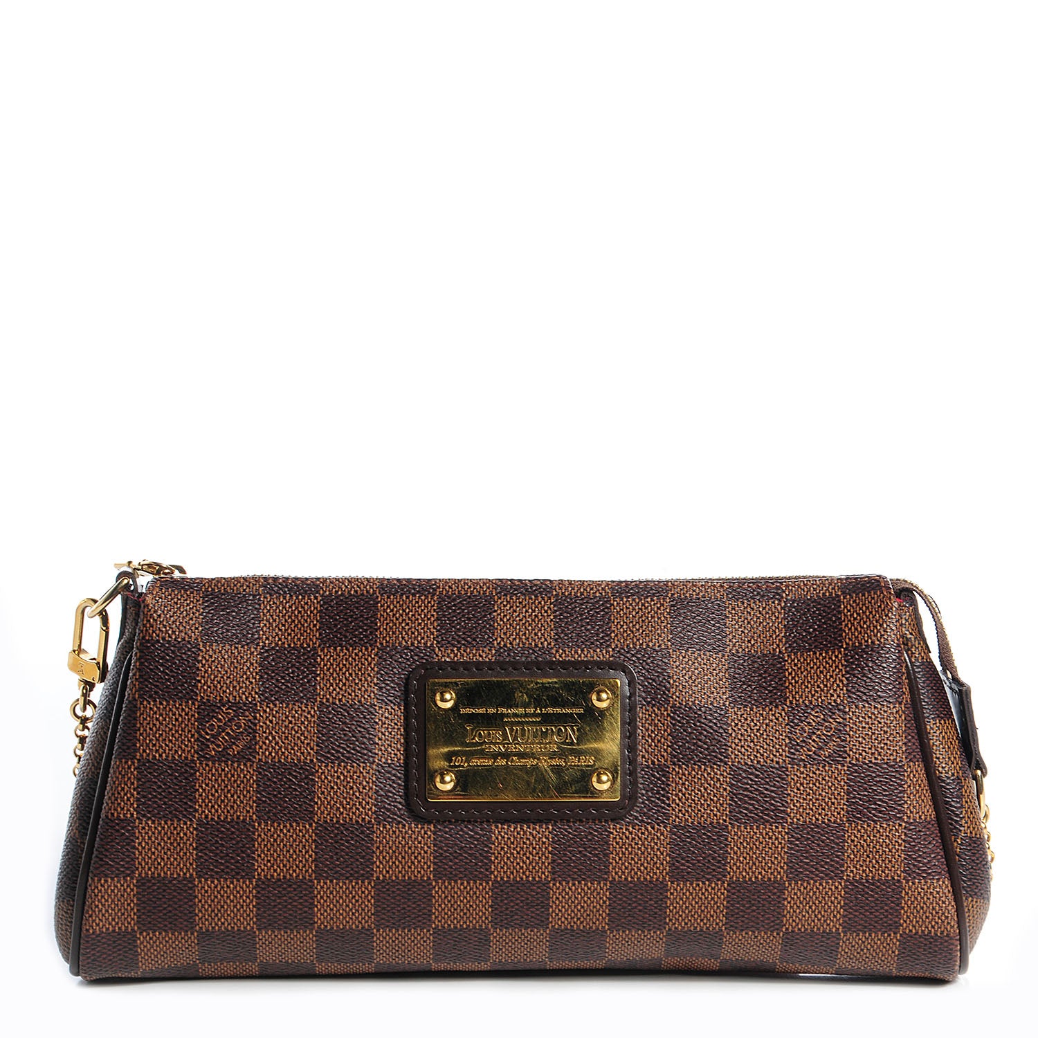 Louis Vuitton Damier Ebene Eva Clutch 1 of 8