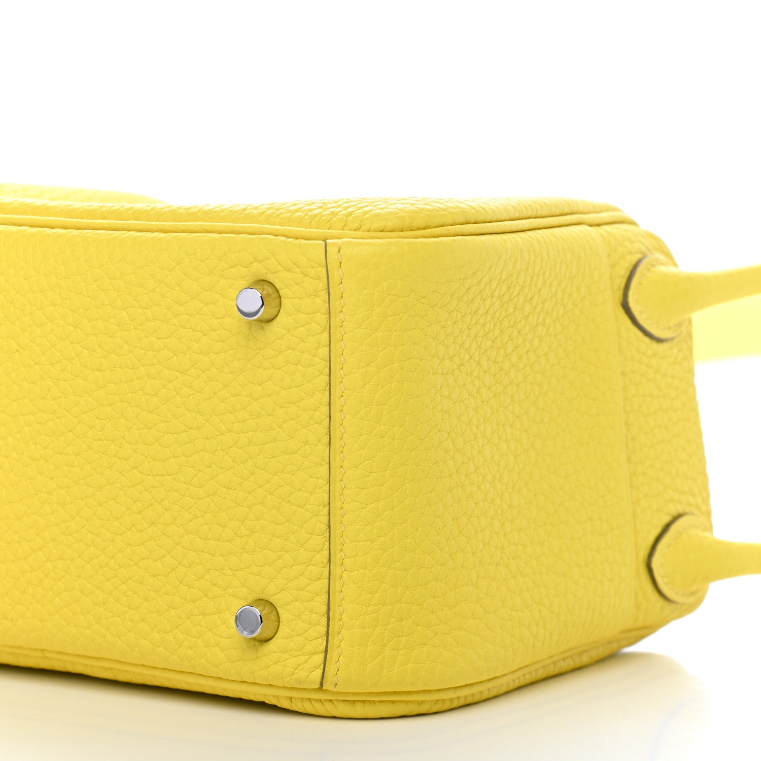 Hermes Taurillon Clemence Mini Lindy 20 Lime 9 of 9