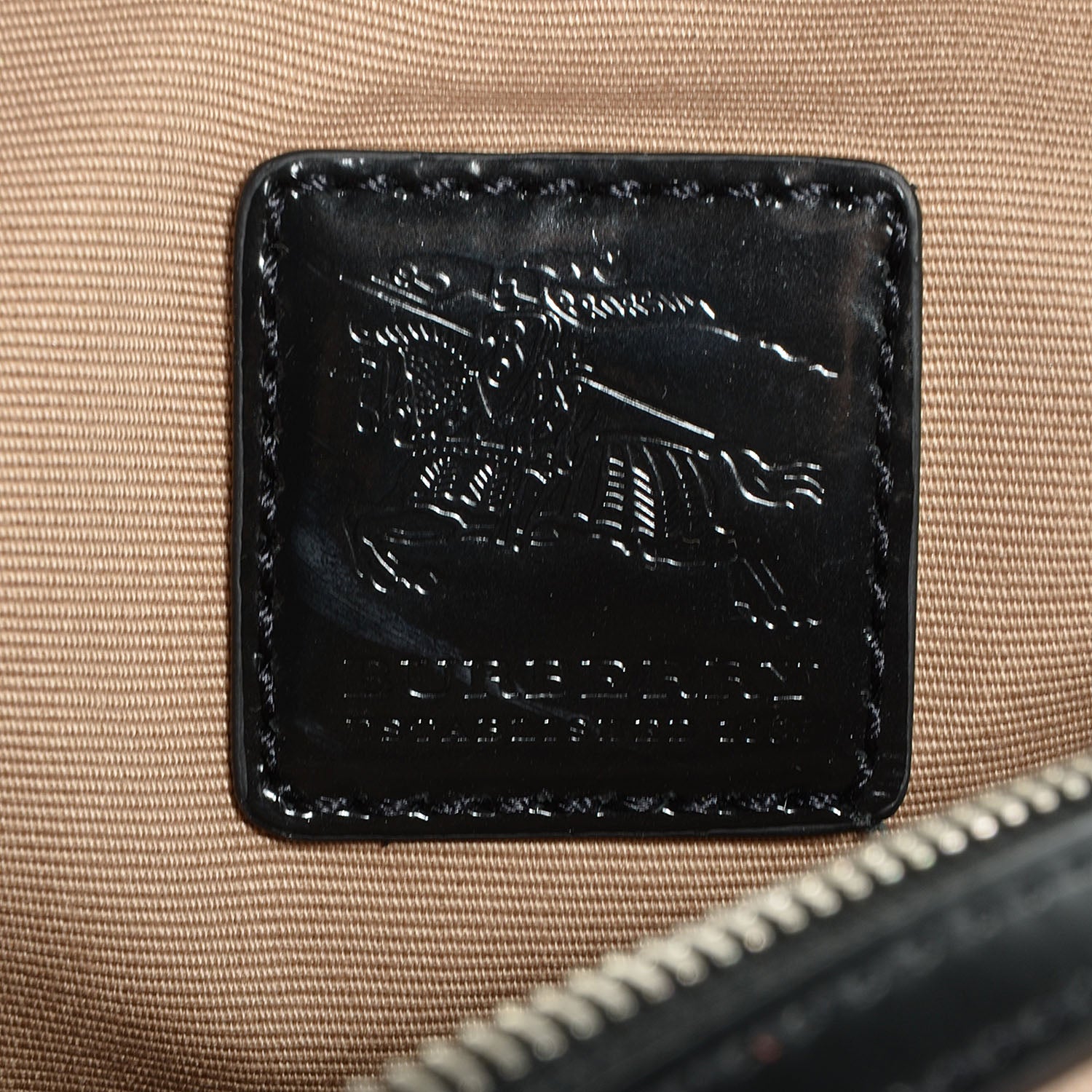 Burberry Patent Nova Check Sophie Satchel Black 6 of 8