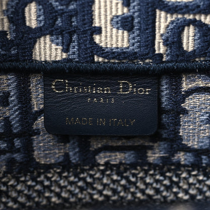 Christian Dior Oblique Small Book Tote Blue Multicolor 6 of 10