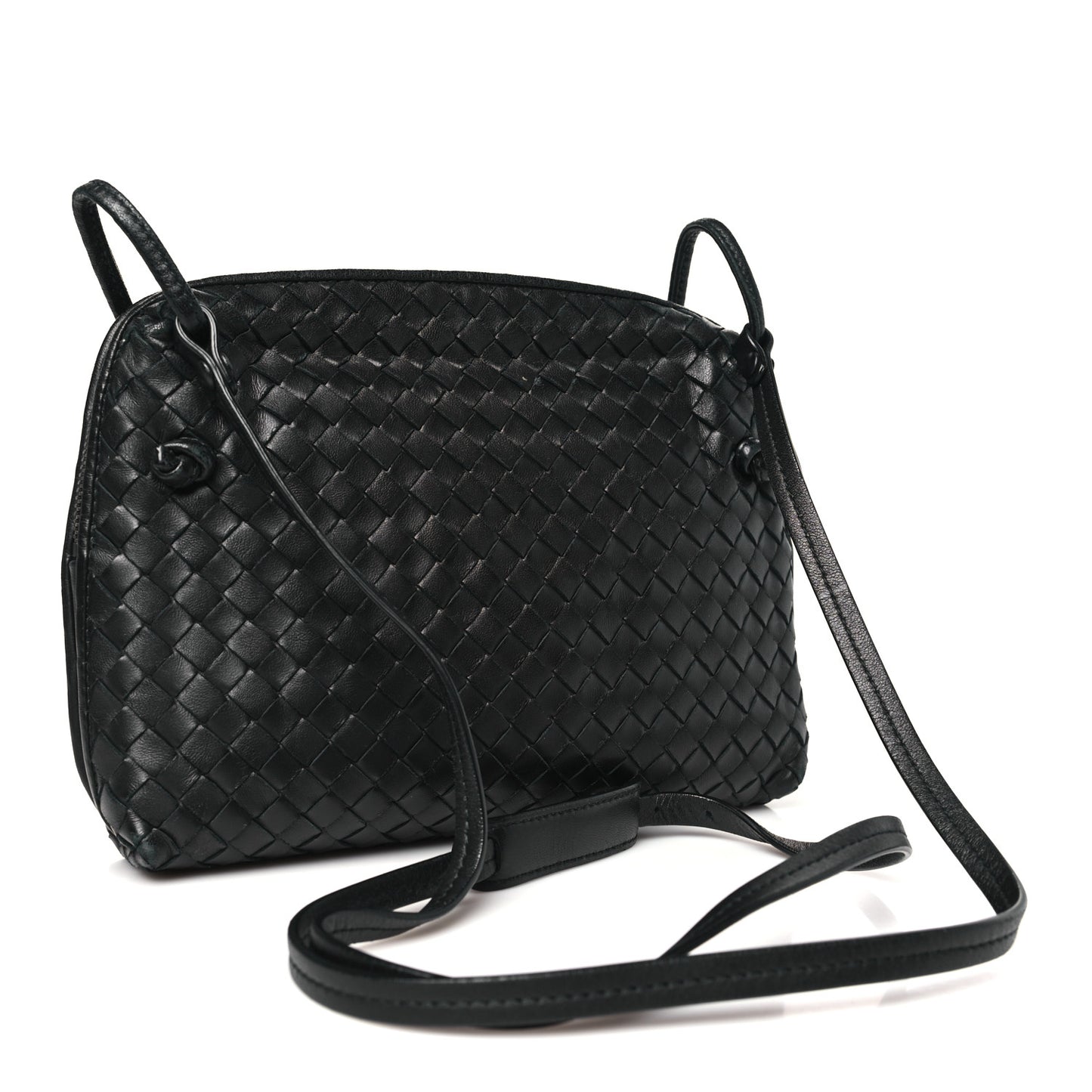 Nappa Intrecciato Nodini Bag Black