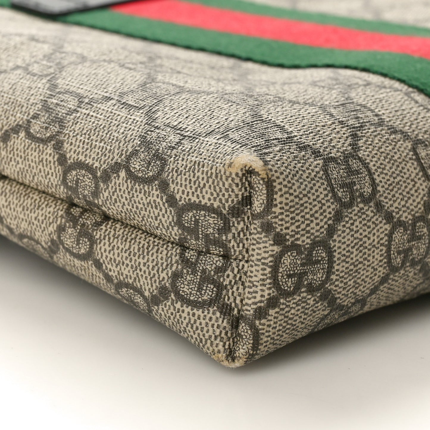 GG Supreme Monogram Web Messenger Bag Black