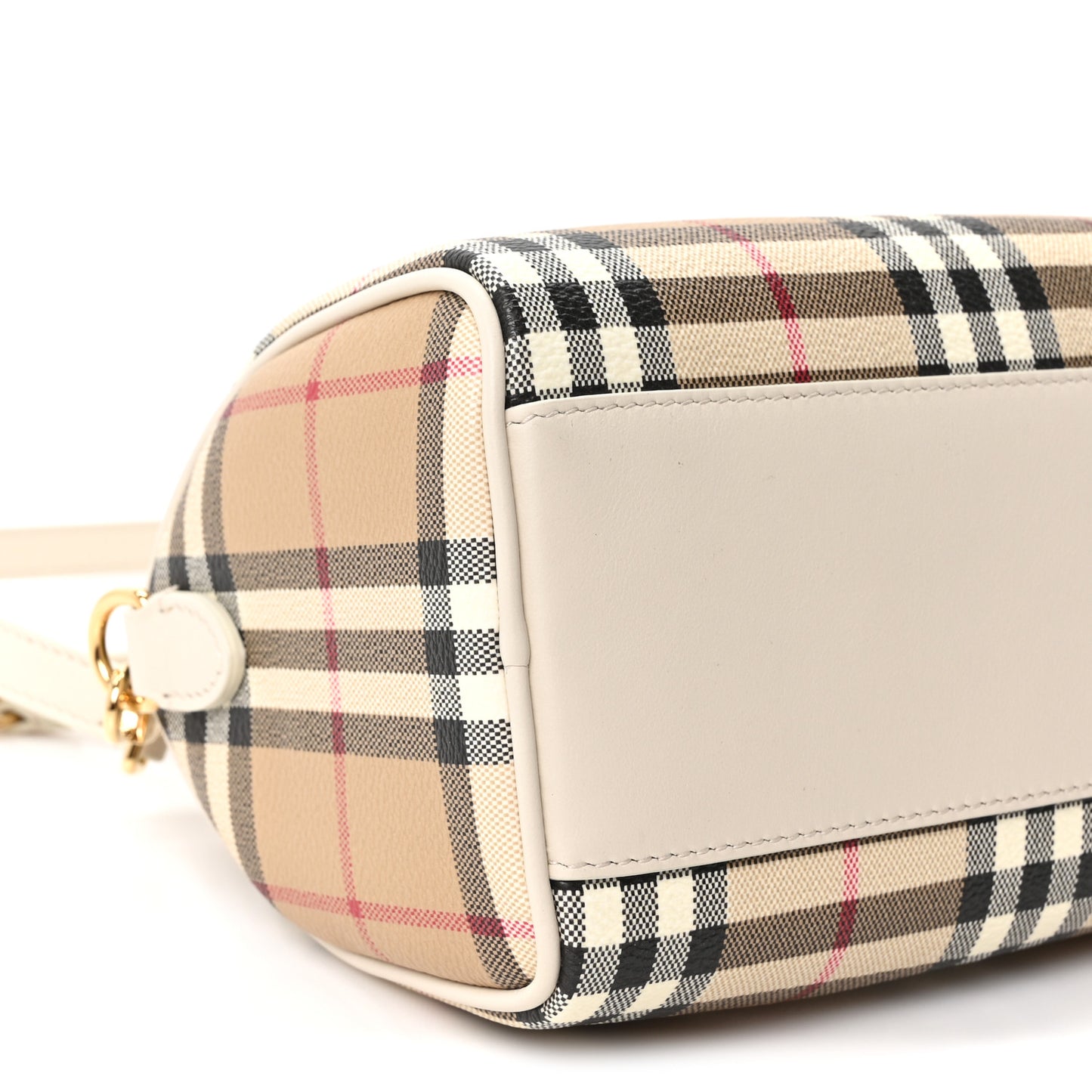 Vintage Check Mini Bowling Bag Soap Beige