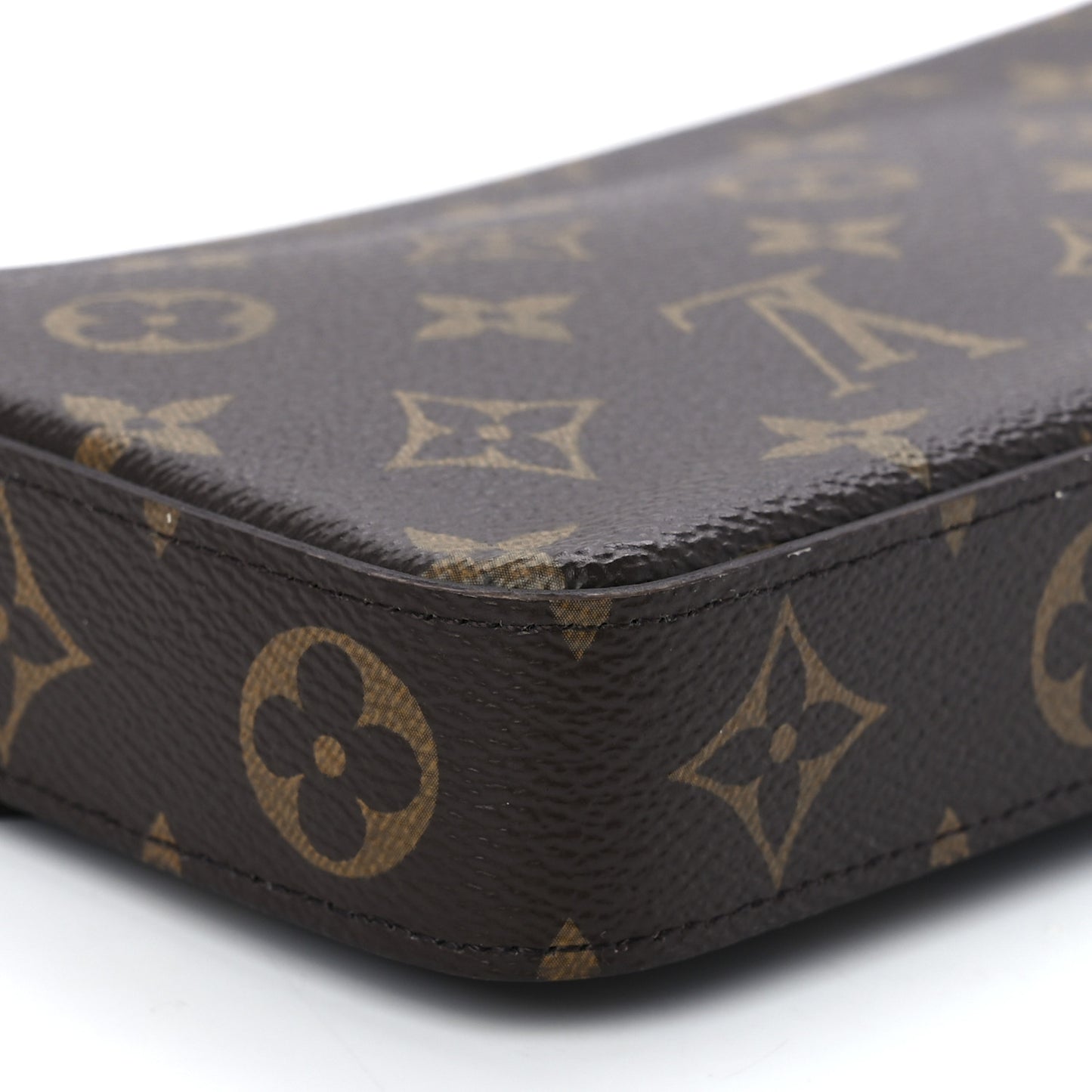 Monogram Pochette Felicie Chain Wallet Fuchsia