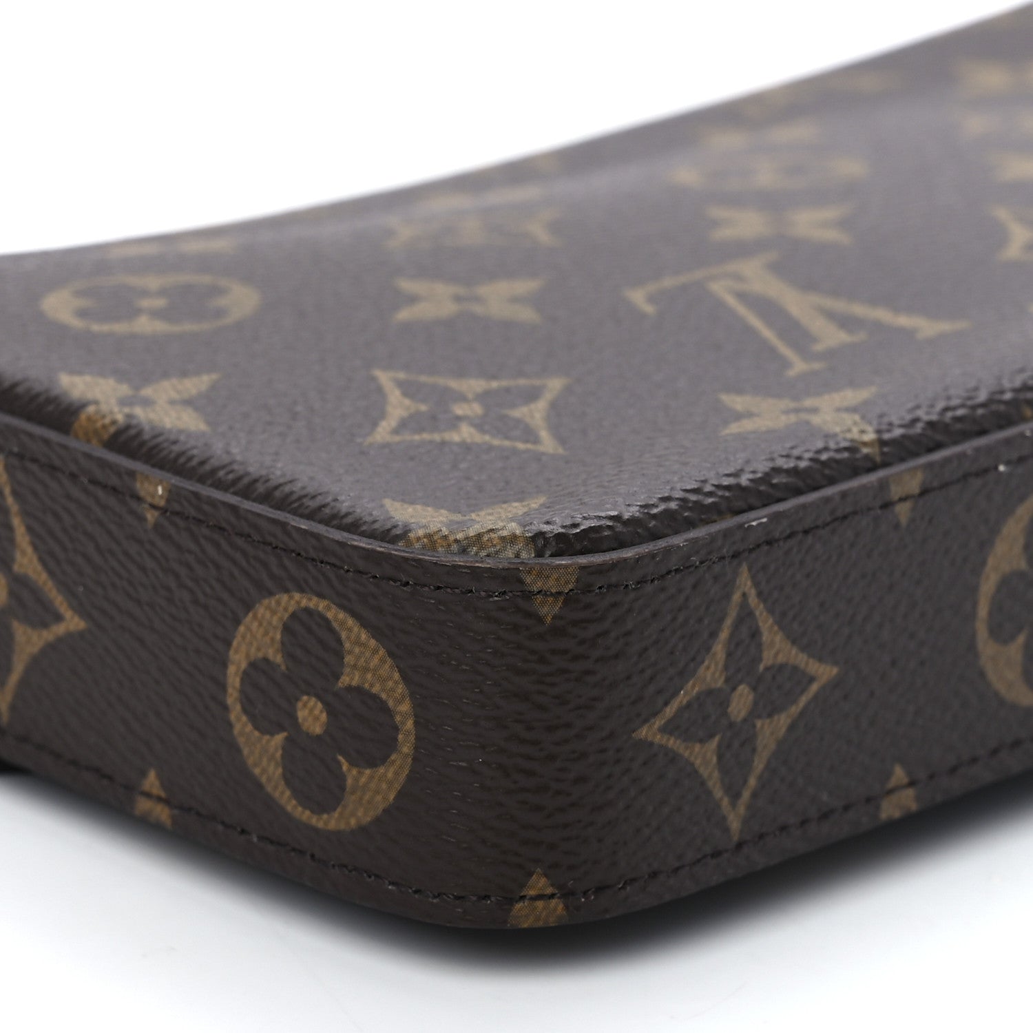 Louis Vuitton Monogram Pochette Felicie Chain Wallet Fuchsia 11 of 12