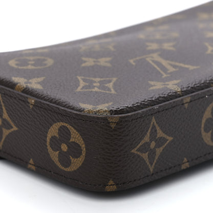 Louis Vuitton Monogram Pochette Felicie Chain Wallet Fuchsia 11 of 12