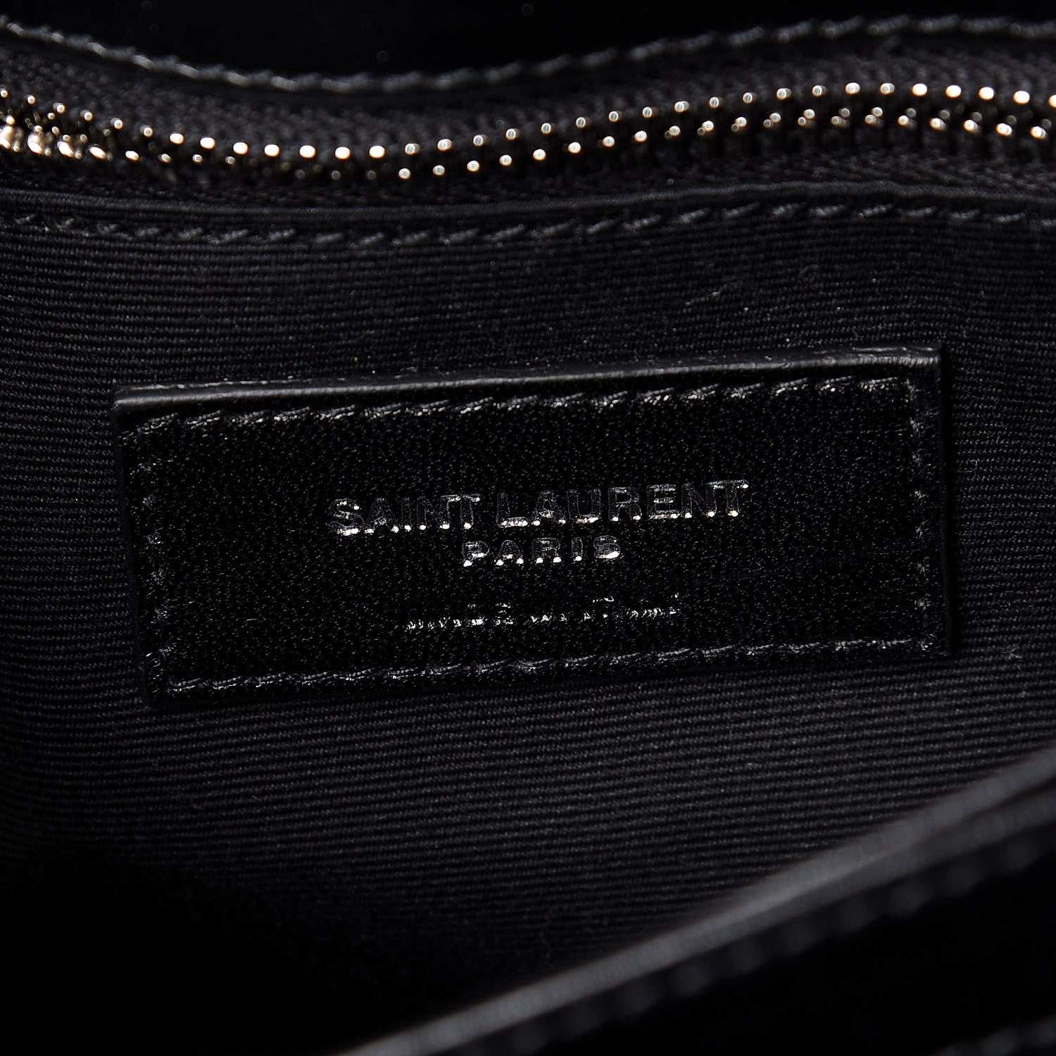 Saint Laurent Calfskin Y Quilted Monogram Toy Loulou Crossbody Bag Black 7 of 10