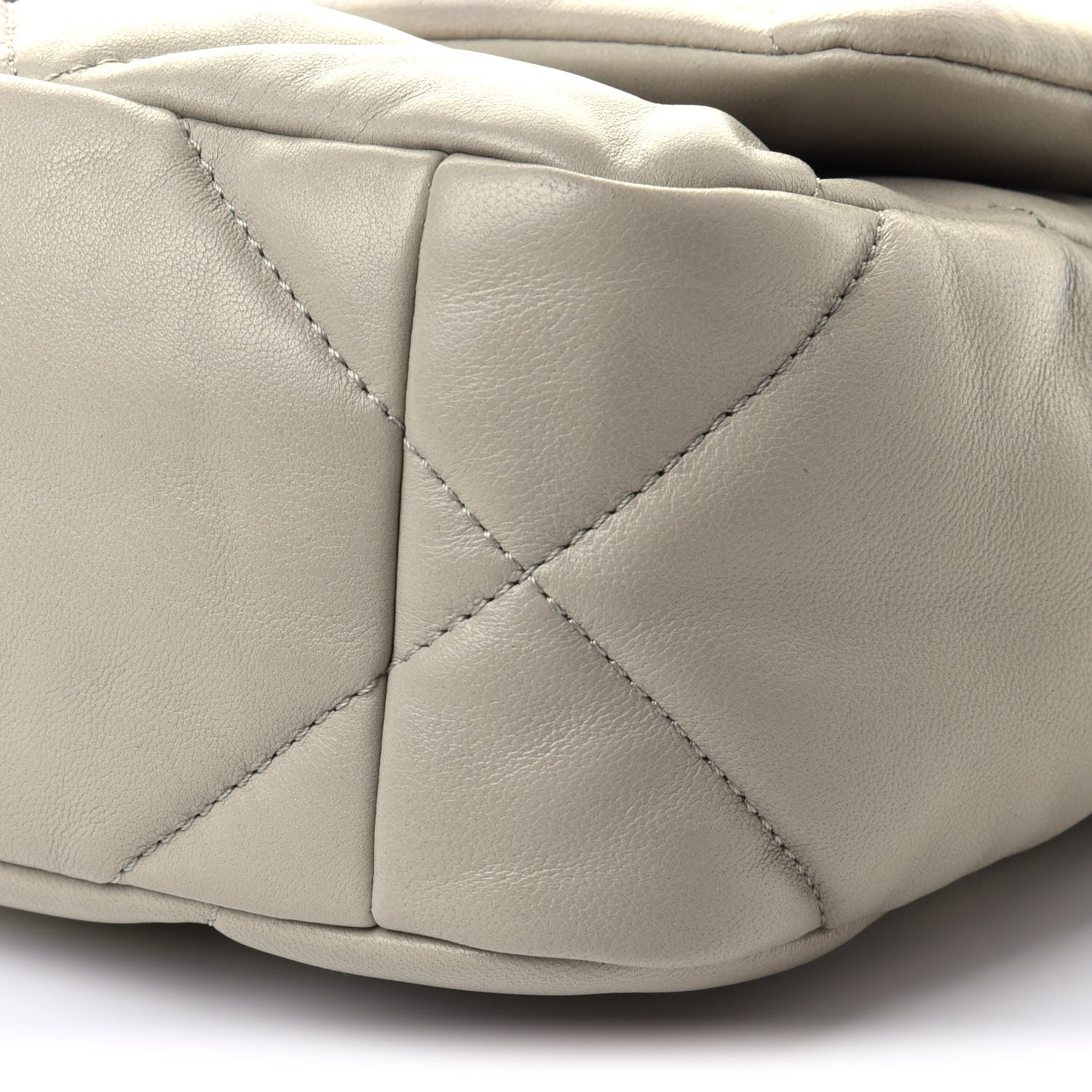 Chanel Lambskin Quilted Medium Chanel 19 Flap Grey 9 of 9