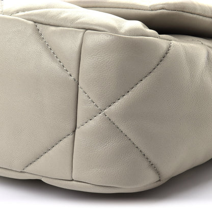 Chanel Lambskin Quilted Medium Chanel 19 Flap Grey 9 of 9