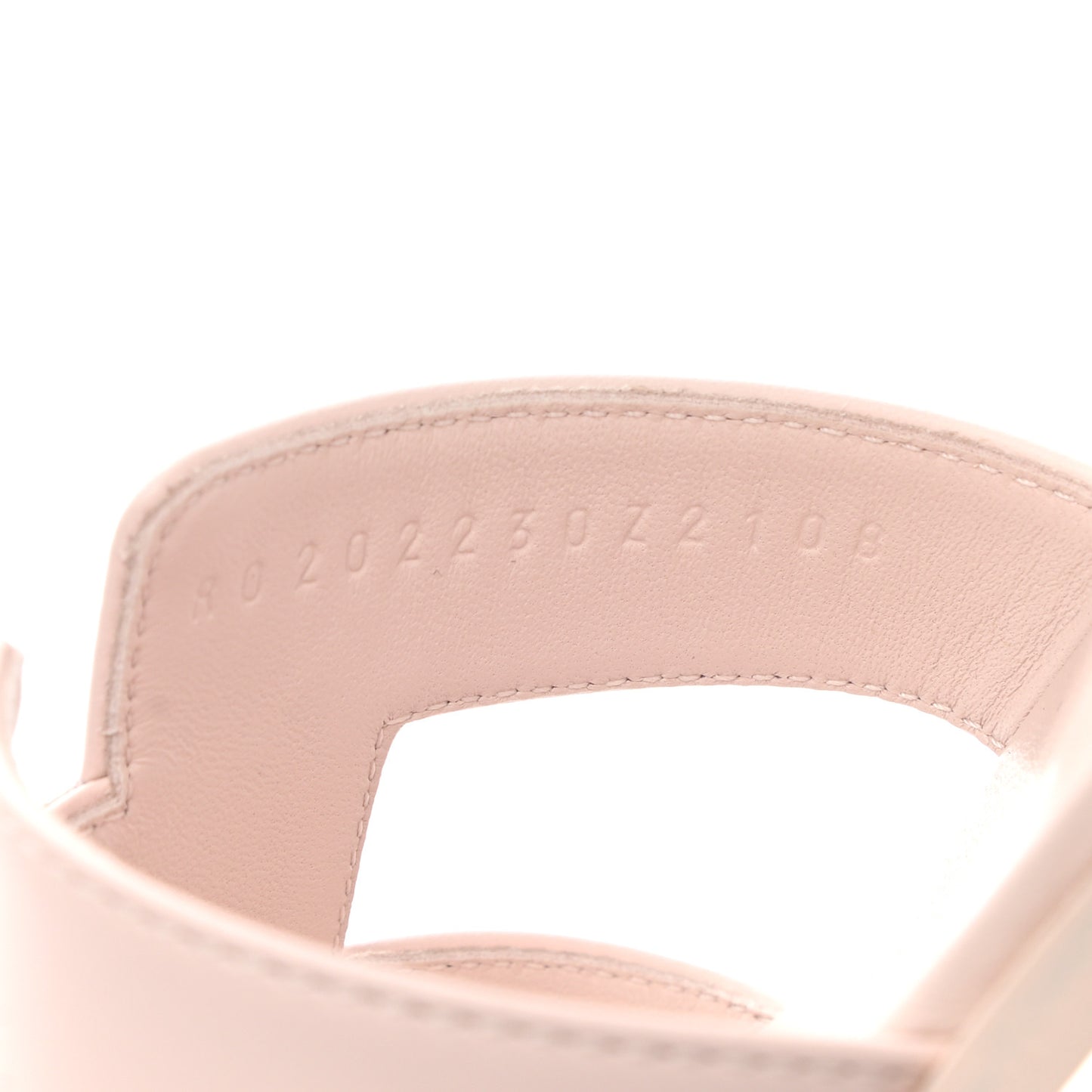 Box Calfskin Oran Sandals 39 Rose Pale