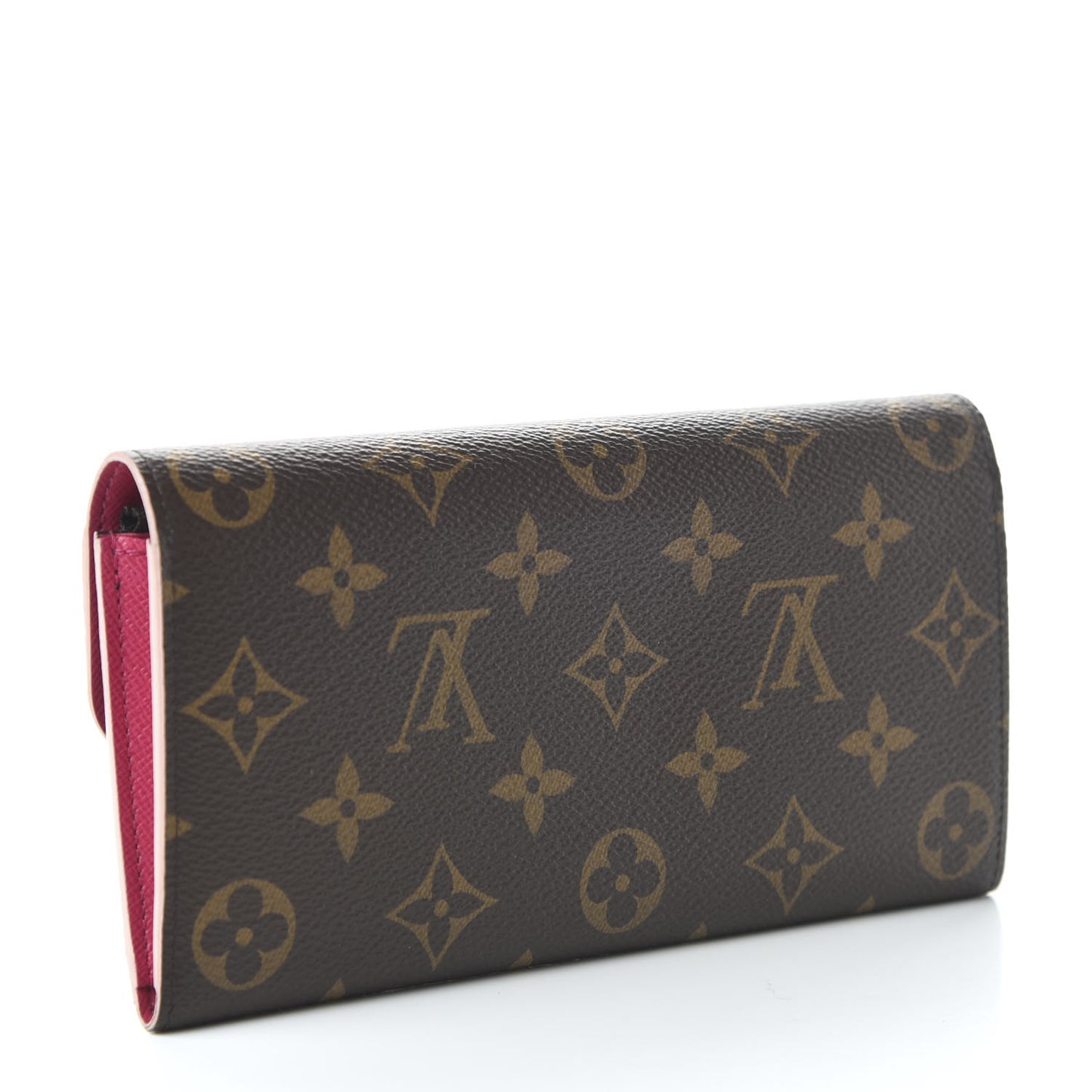 Monogram Bloom Flower Emilie Wallet Fuchsia