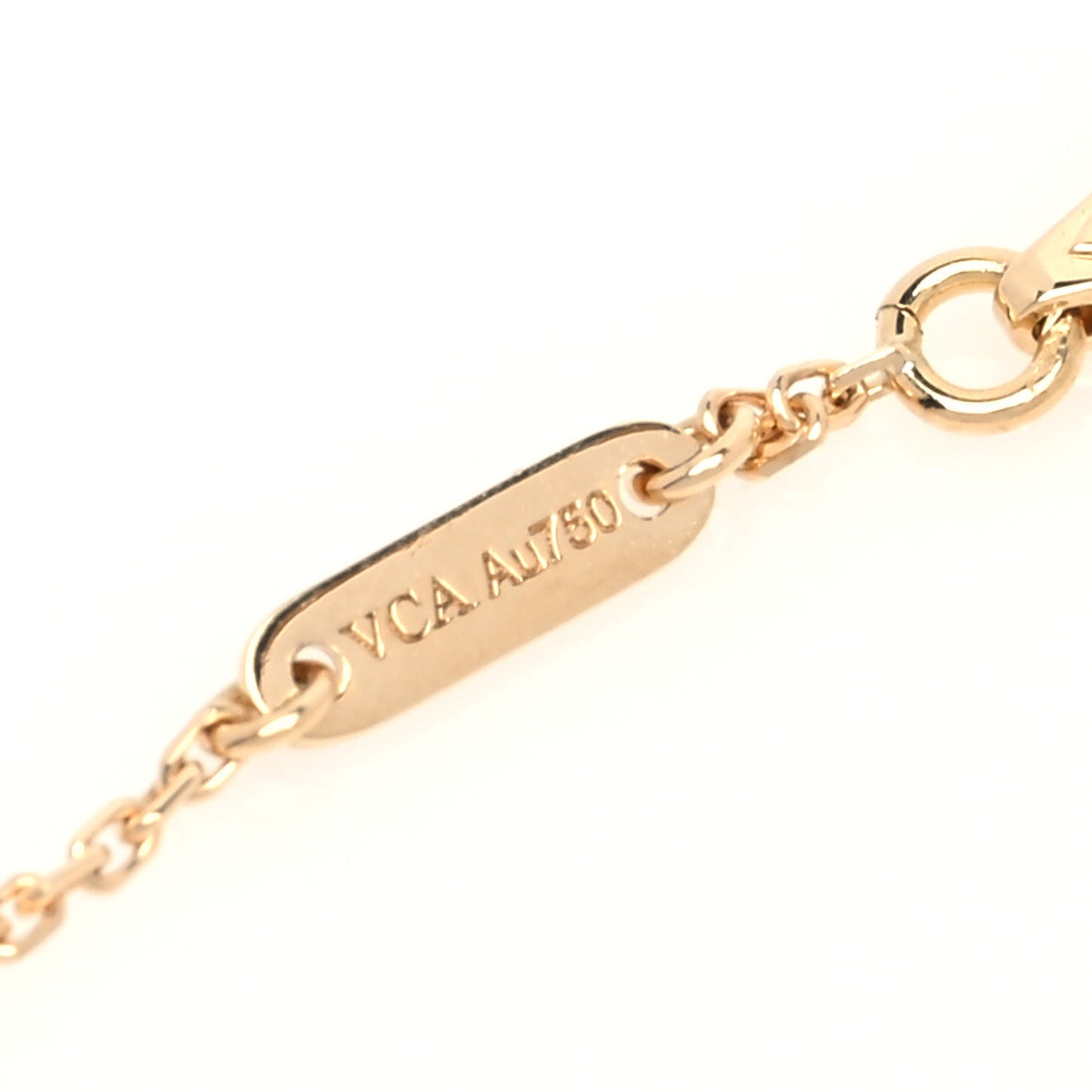 18K Yellow Gold Mother of Pearl Sweet Alhambra Bracelet