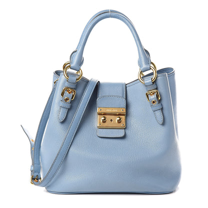 Miu Miu Madras Secchiello Shopping Tote Astrale 1 of 12