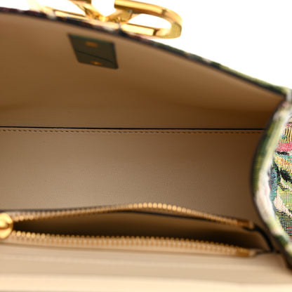Valentino Garavani Jacquard Floral Small VSling Top Handle Bag White Multicolor 5 of 9