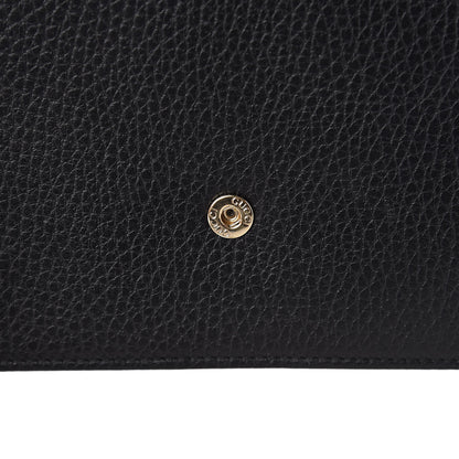Gucci Dollar Calfskin Interlocking G Chain Wallet Black 10 of 10