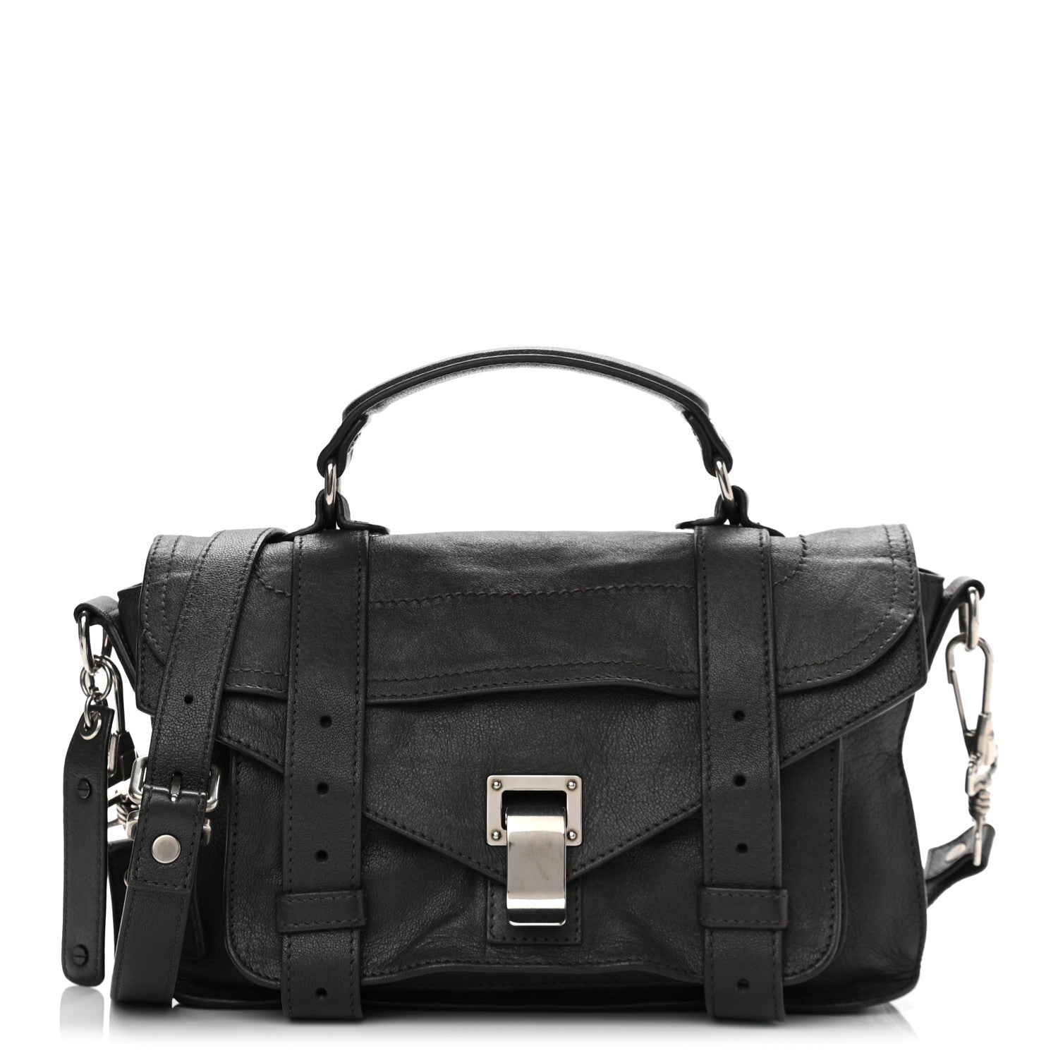 Proenza Schouler Lambskin Tiny PS1 Satchel Pepe 1 of 12