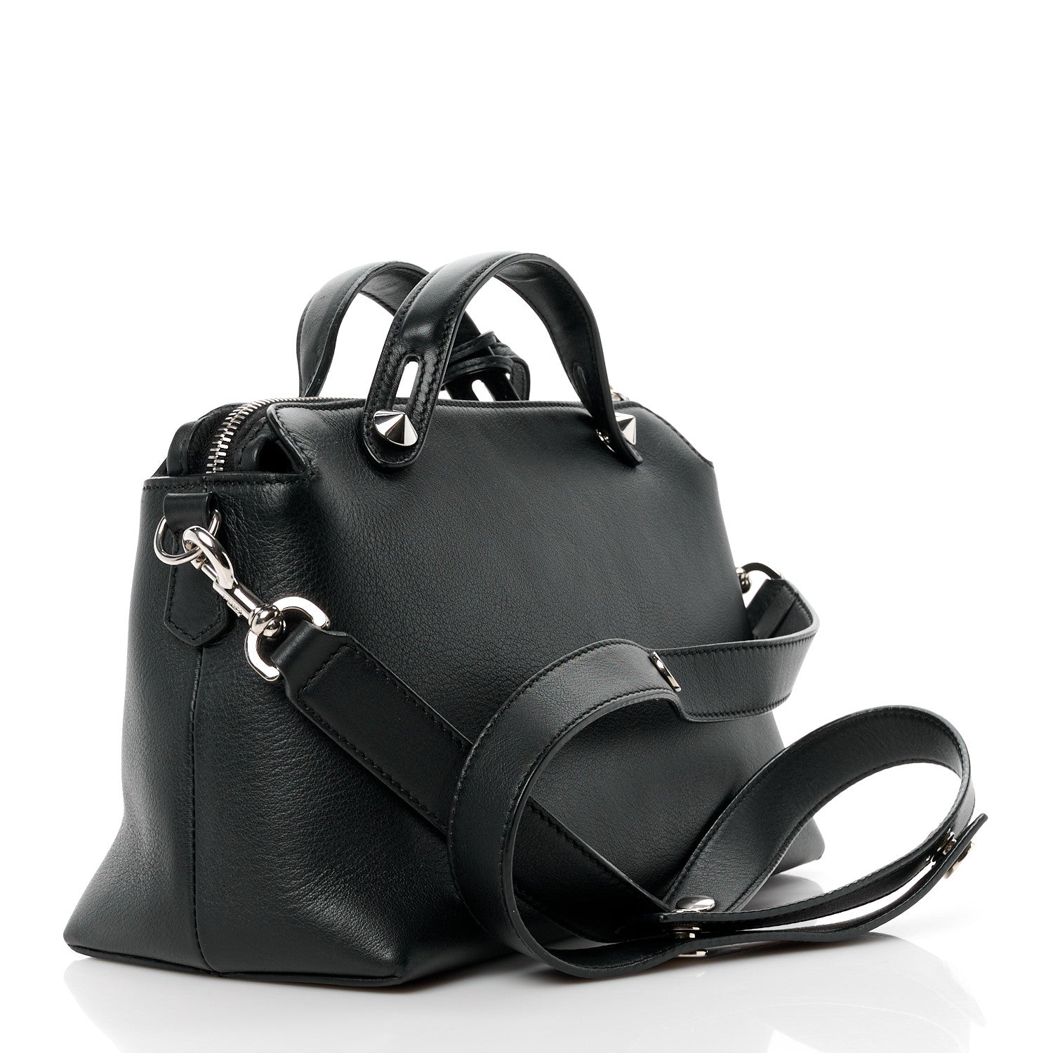 Fendi Vitello Dolce Medium By The Way Boston Bag Black 3 of 11