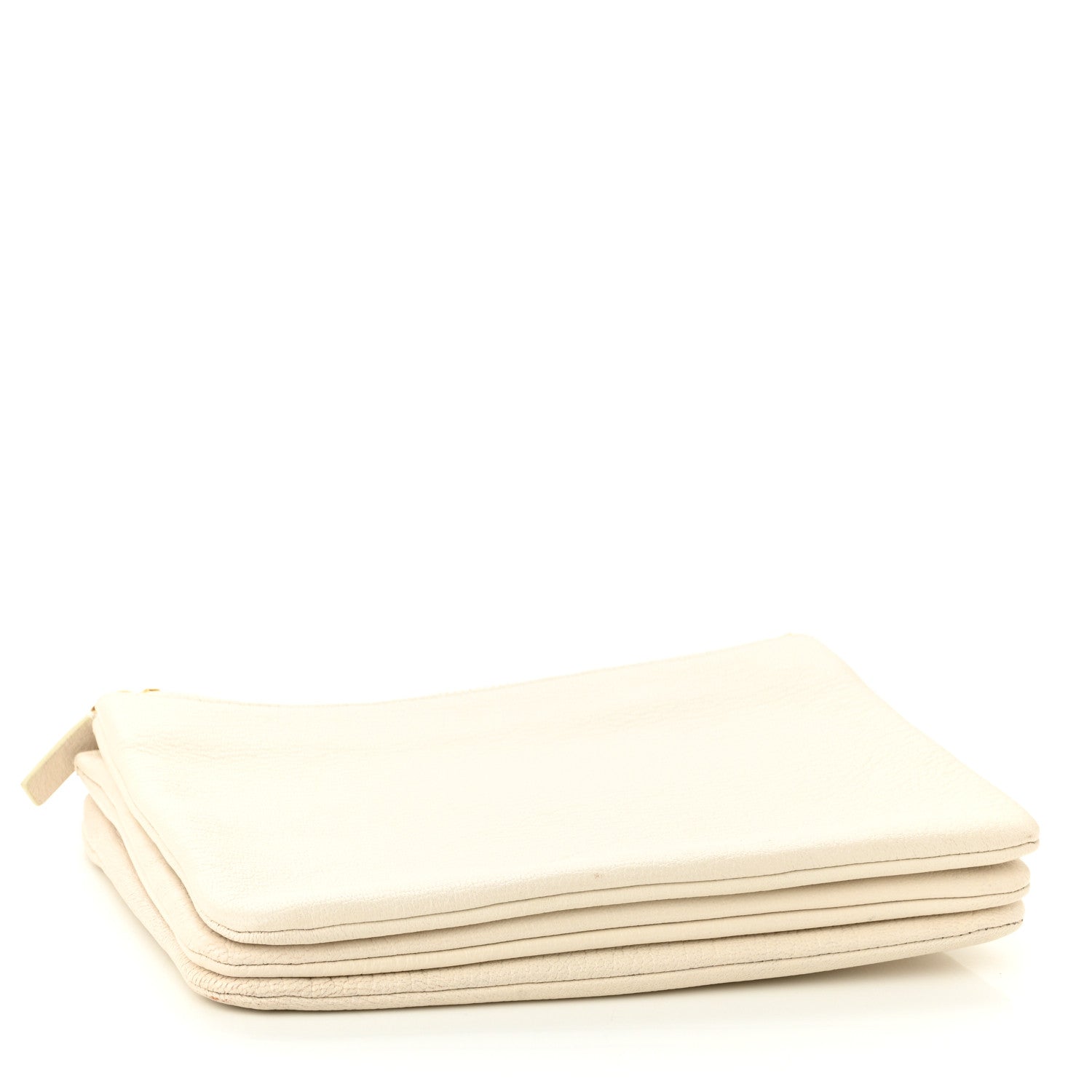Celine Goatskin Small Trio Crossbody Bag White 4 of 13