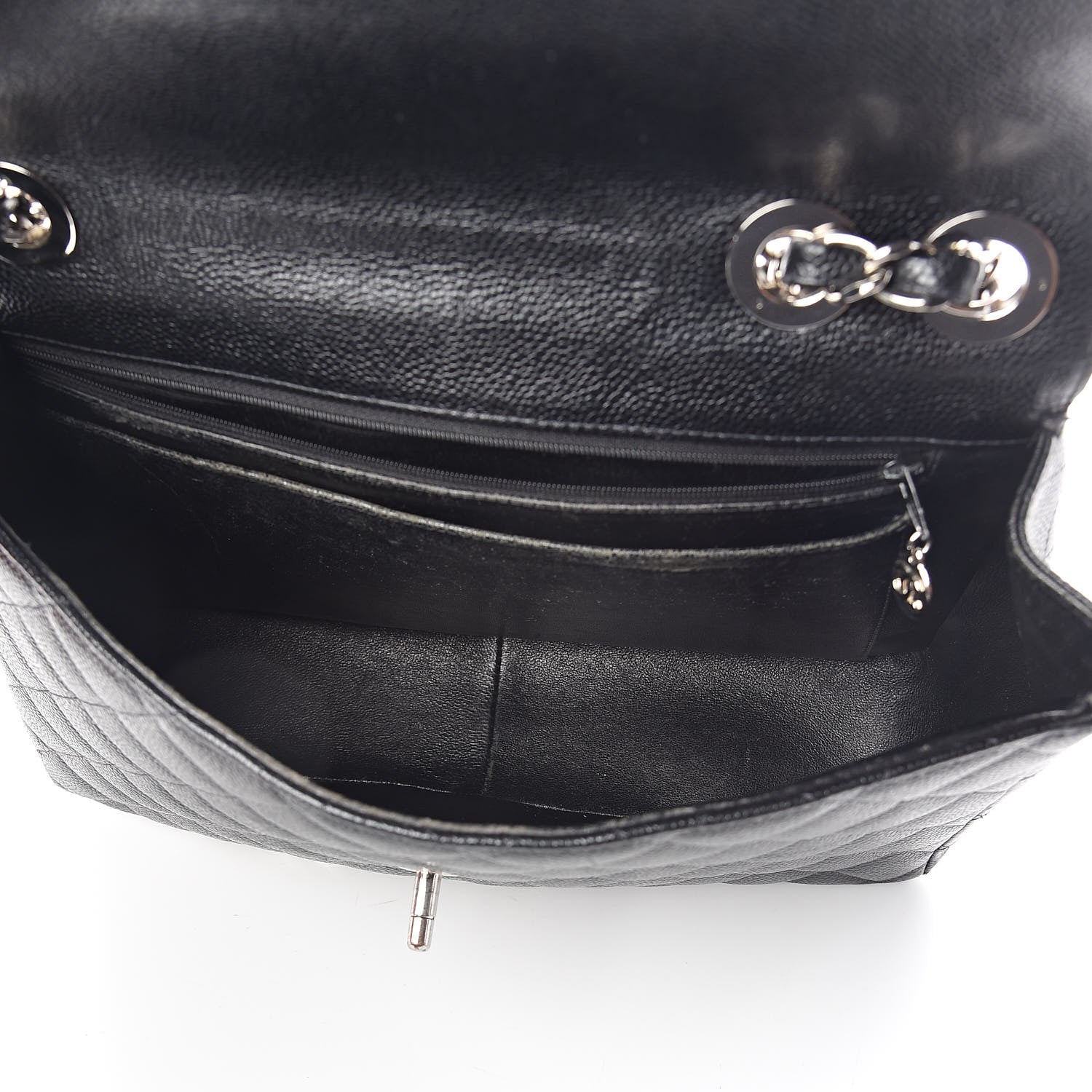 Chanel Caviar Jumbo Single Flap Black 5 of 15