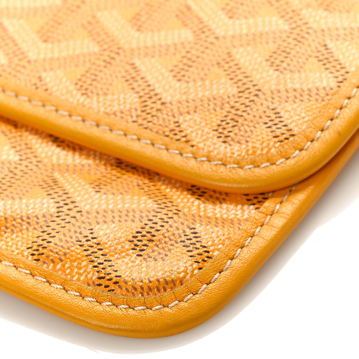 Goyardine Pouch Yellow