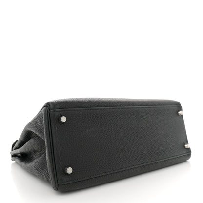 Hermes Taurillon Clemence Kelly Retourne 32 Black 4 of 14