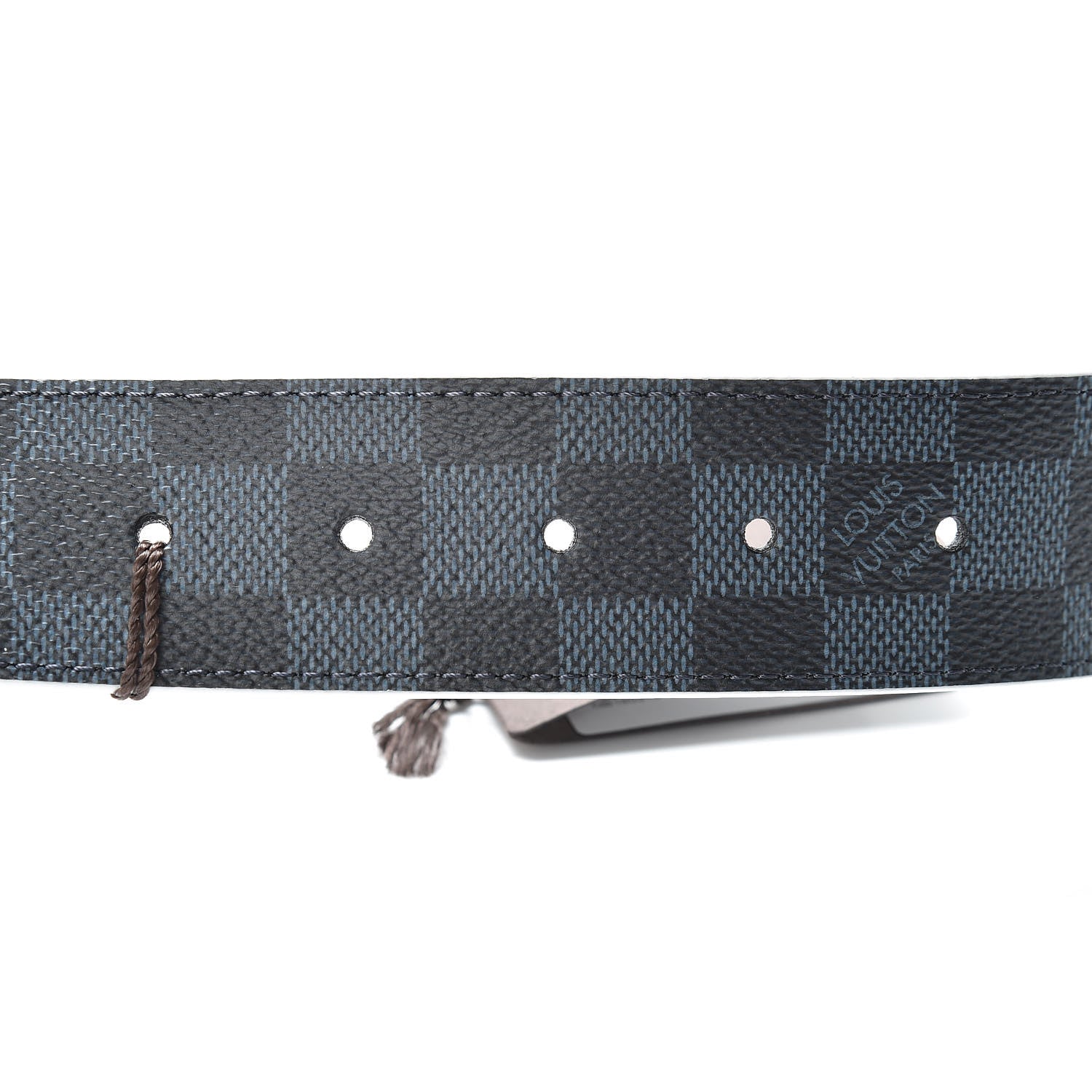 Louis Vuitton Damier Cobalt 40mm LV Initiales Belt 85 34 4 of 8