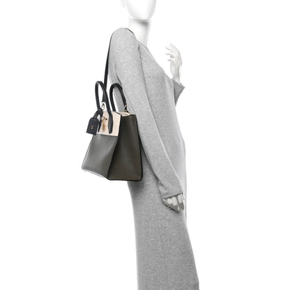 Louis Vuitton Taurillon City Steamer MM Kaki Creme Black 2 of 11