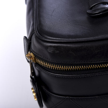 Chanel Lambskin Vanity Cosmetic Case Black 9 of 9