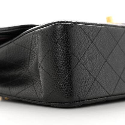 Chanel Caviar Quilted Medium Double Flap Black 9 of 13
