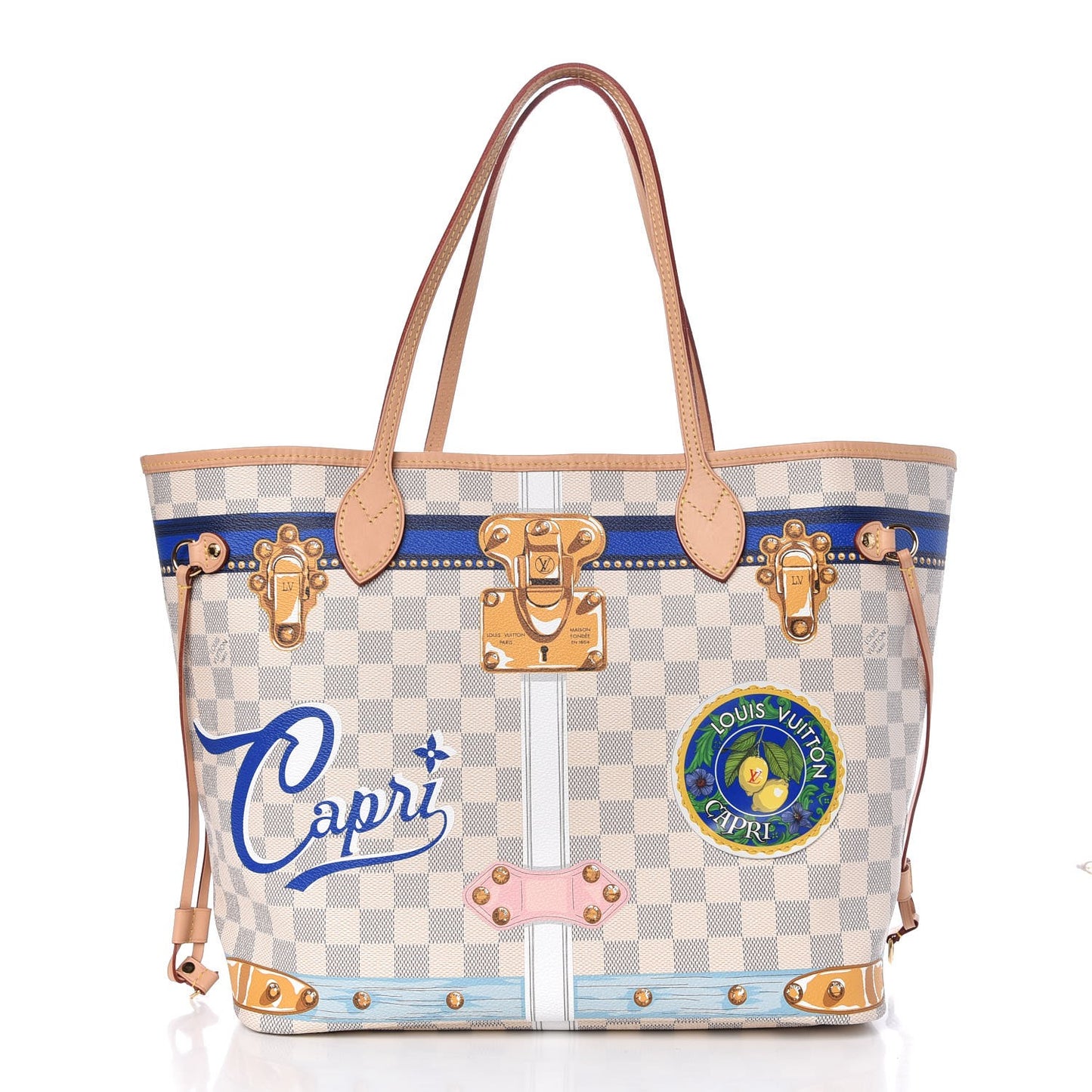 Damier Azur Summer Trunks Capri Neverfull MM