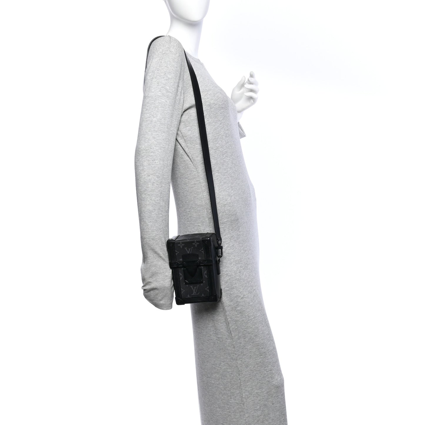 Monogram Eclipse Vertical Trunk Wearable Wallet Black