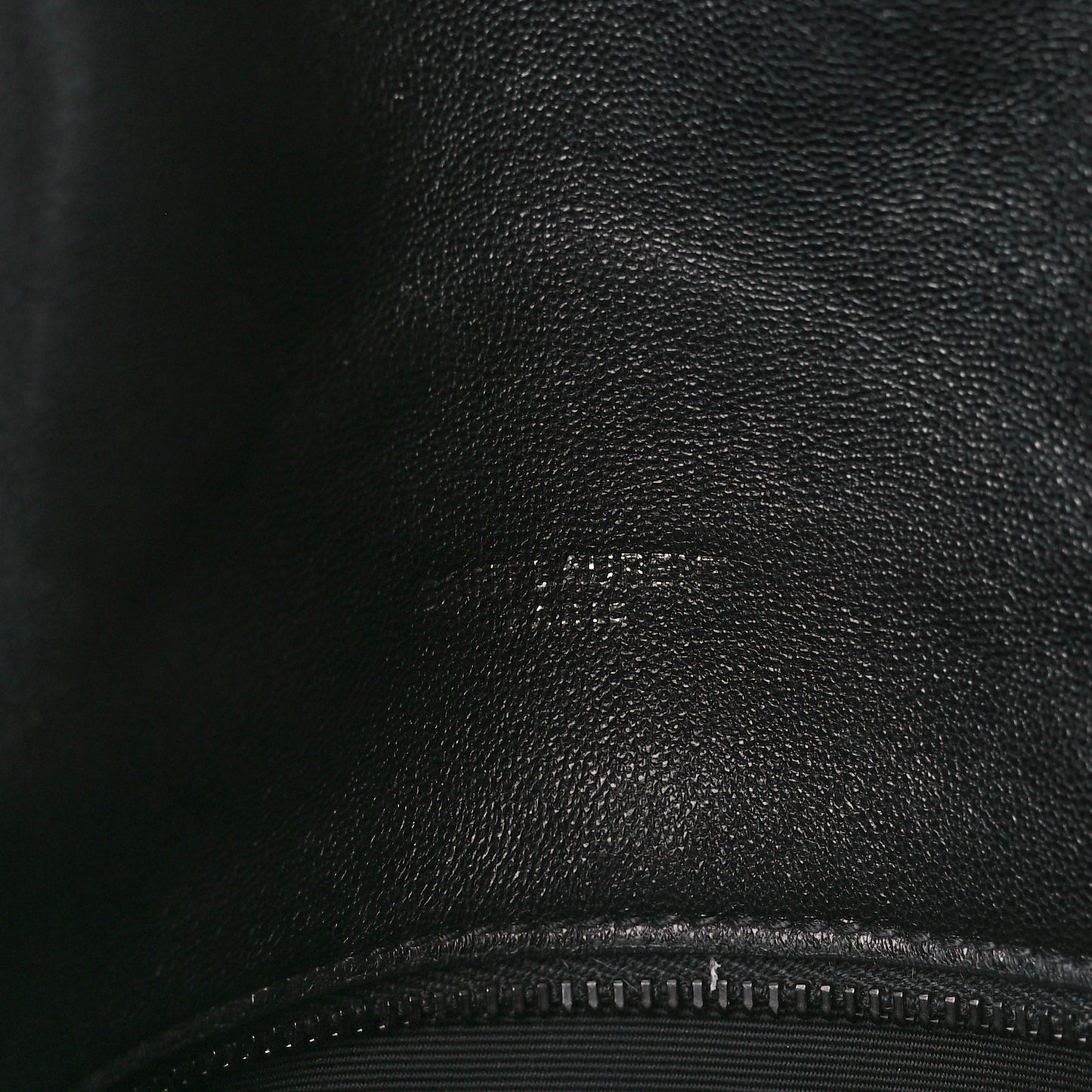 Lambskin Quilted Monogram Monochrome Small Loulou Puffer Chain Satchel Black