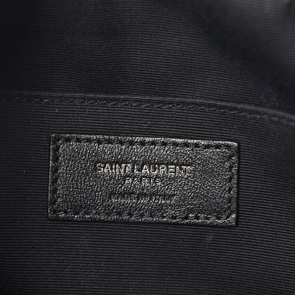Saint Laurent Calfskin Matelasse Monogram Lou Camera Bag Black 6 of 11