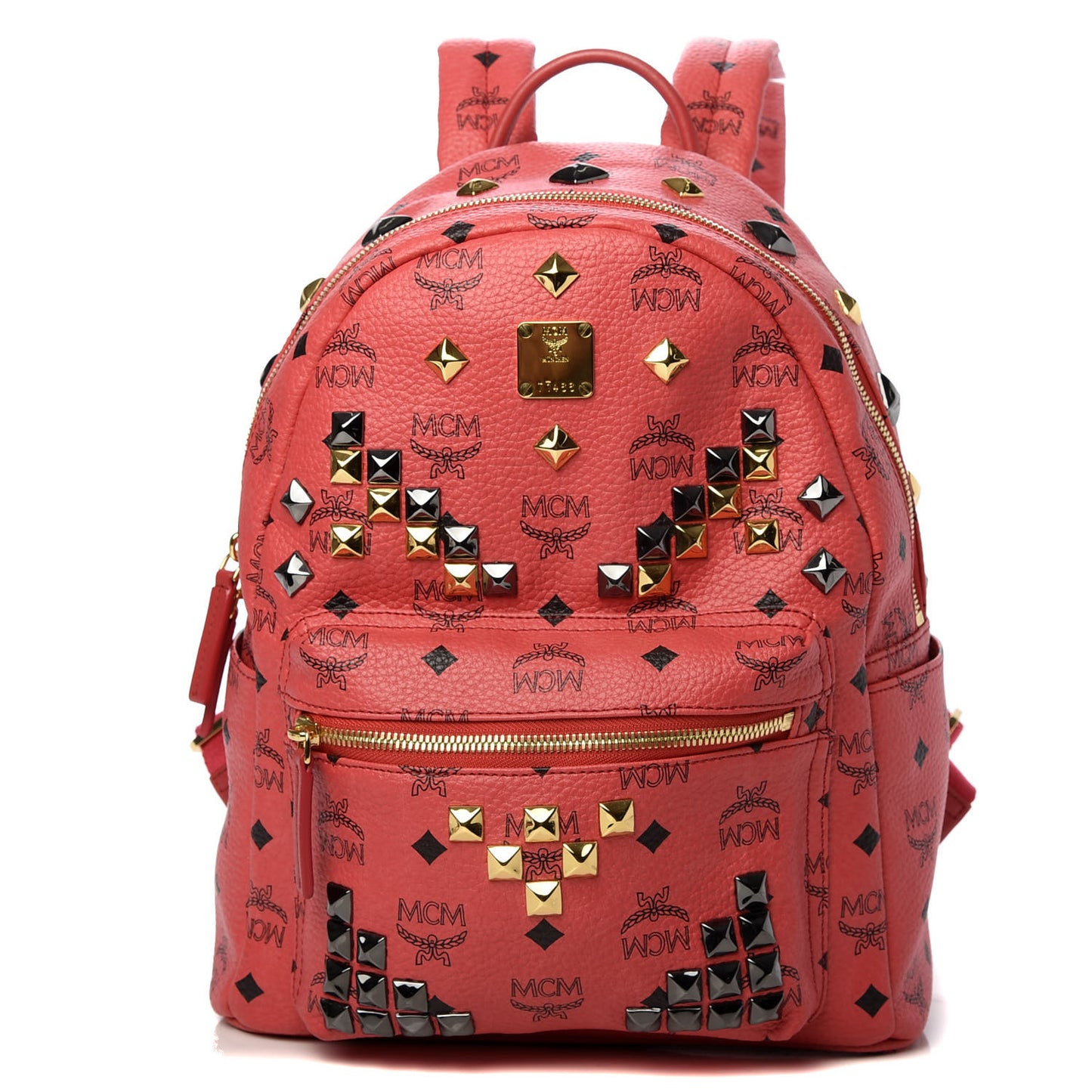 Visetos Studded Small Stark M Backpack Scooter Red