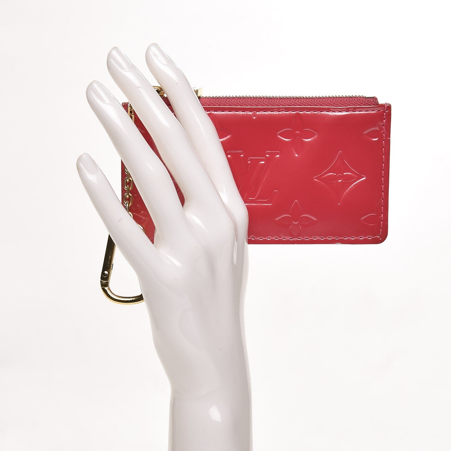 Louis Vuitton Vernis Key Pouch Framboise 2 of 8