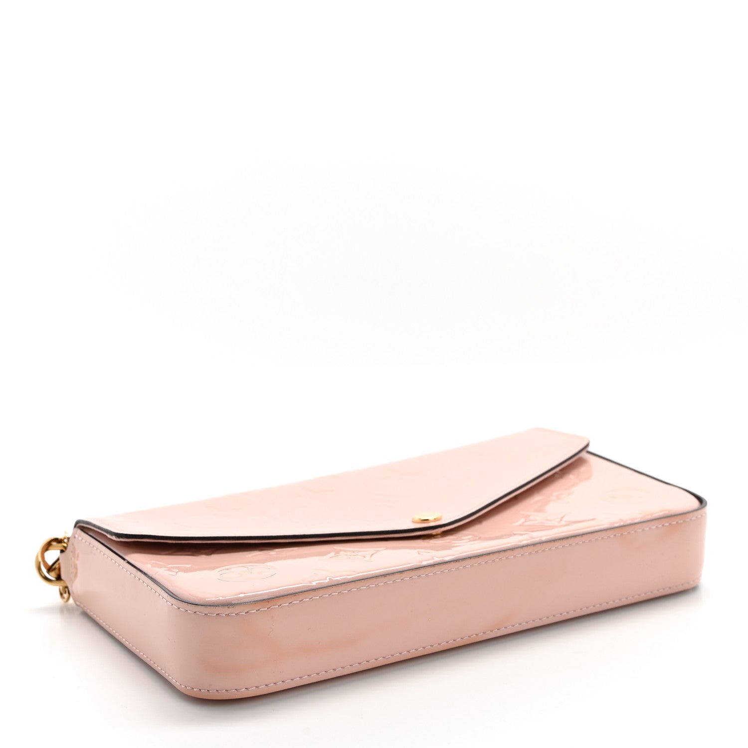 Louis Vuitton Vernis Felicie Chain Wallet Rose Ballerine 5 of 16