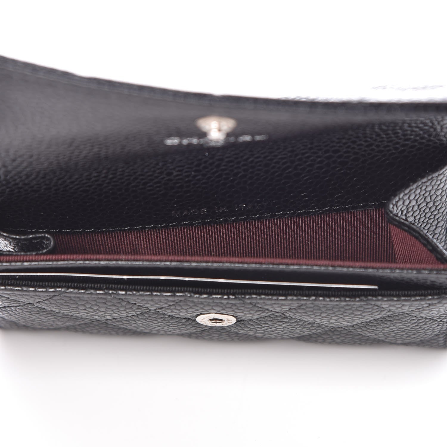 Chanel Caviar Quilted Flap Card Holder Black 5 of 9