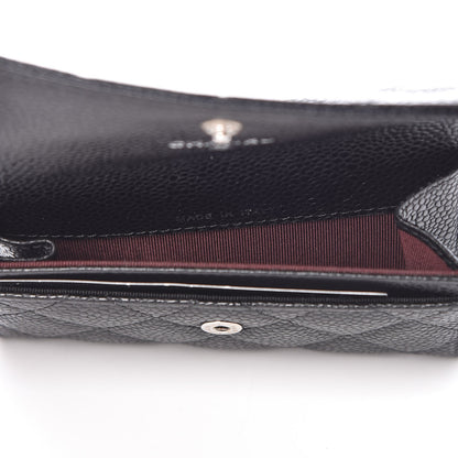 Chanel Caviar Quilted Flap Card Holder Black 5 of 9