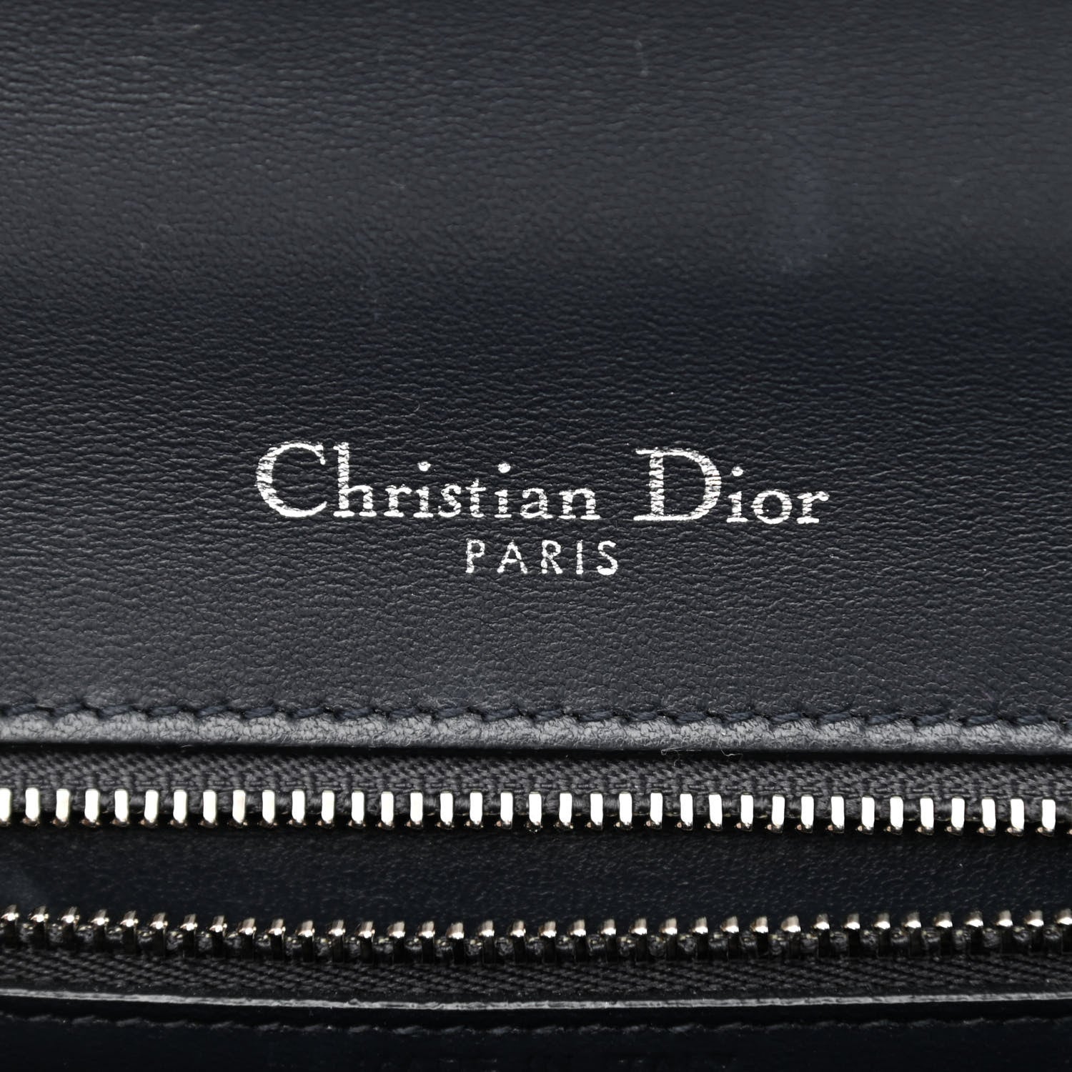 Christian Dior Metallic Patent Micro-Cannage Small Diorama Flap Bag Silver 5 of 9