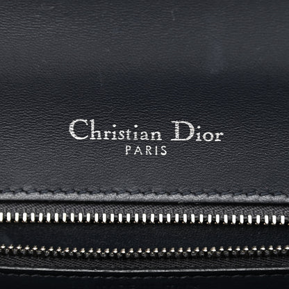 Christian Dior Metallic Patent Micro-Cannage Small Diorama Flap Bag Silver 5 of 9