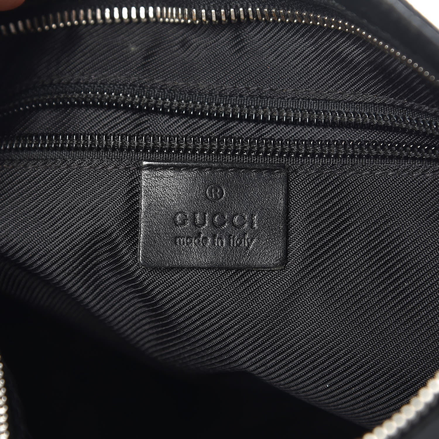 Gucci Monogram Flat Messenger Bag Black 6 of 7