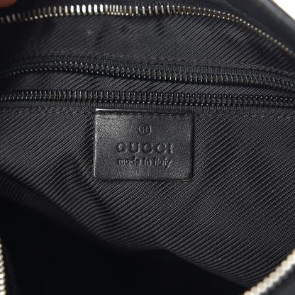 Gucci Monogram Flat Messenger Bag Black 6 of 7