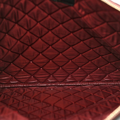 Chanel Lambskin Quilted Large Cosmetic Case Black 4 of 9