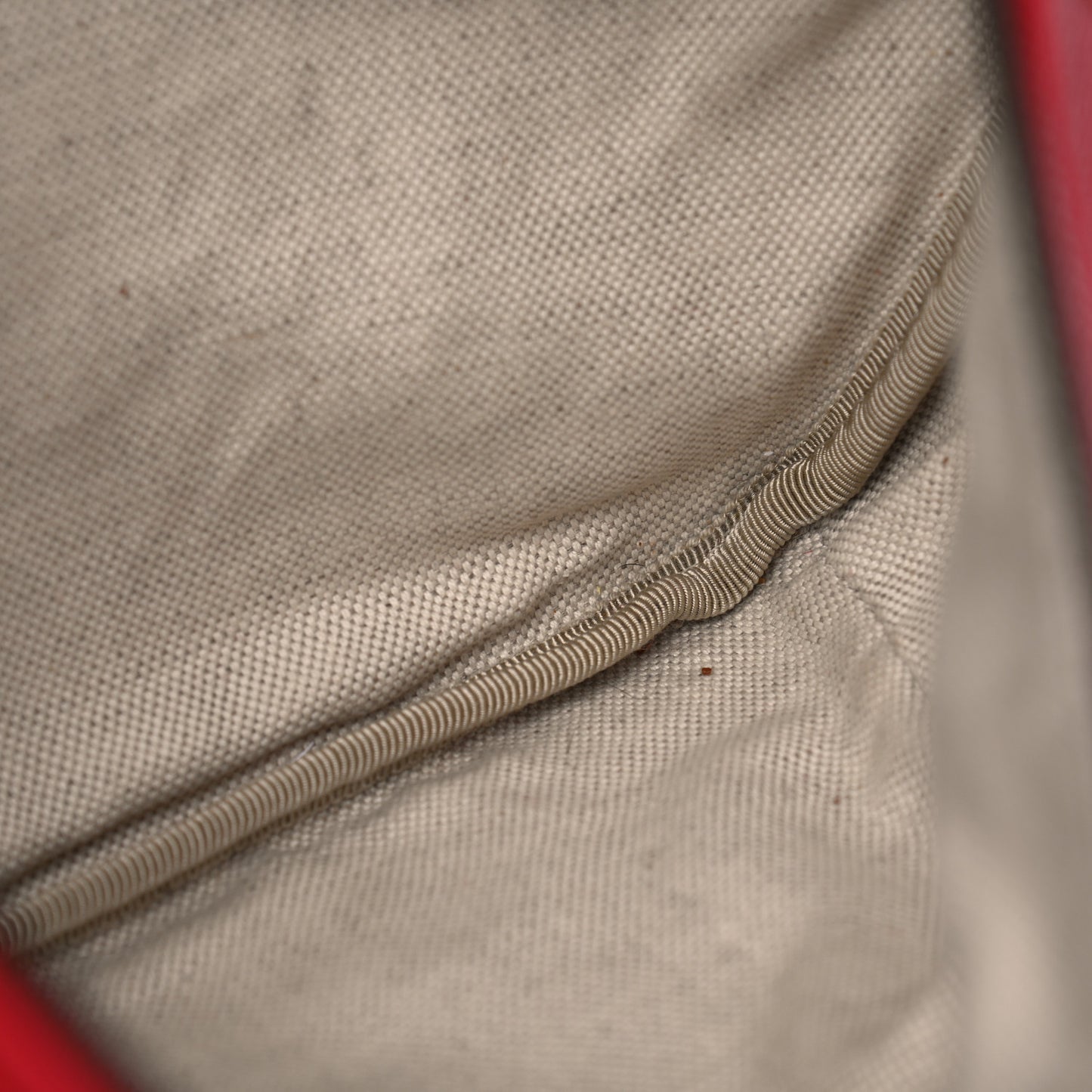 Grained Calfskin Logo Belt Bag Hibiscus Red