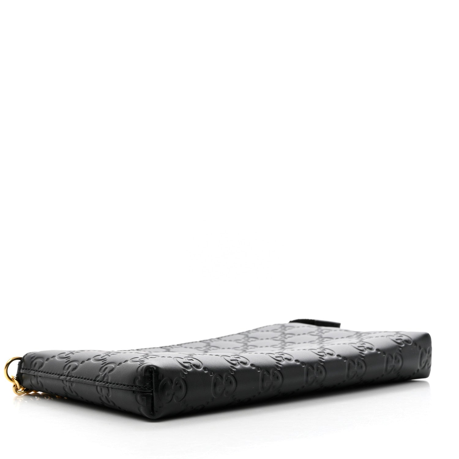 Gucci Guccissima Signature Wrist Wallet Black 4 of 9