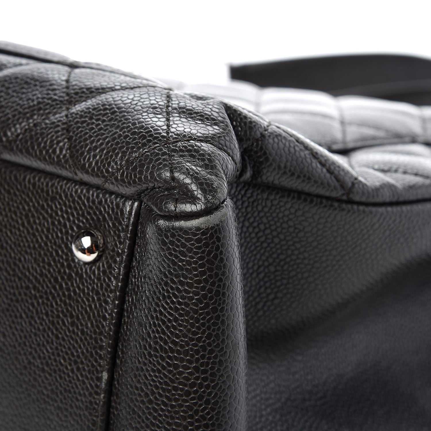 Chanel Caviar Quilted XL Grand Shopping Tote GST Dark Grey 14 of 14