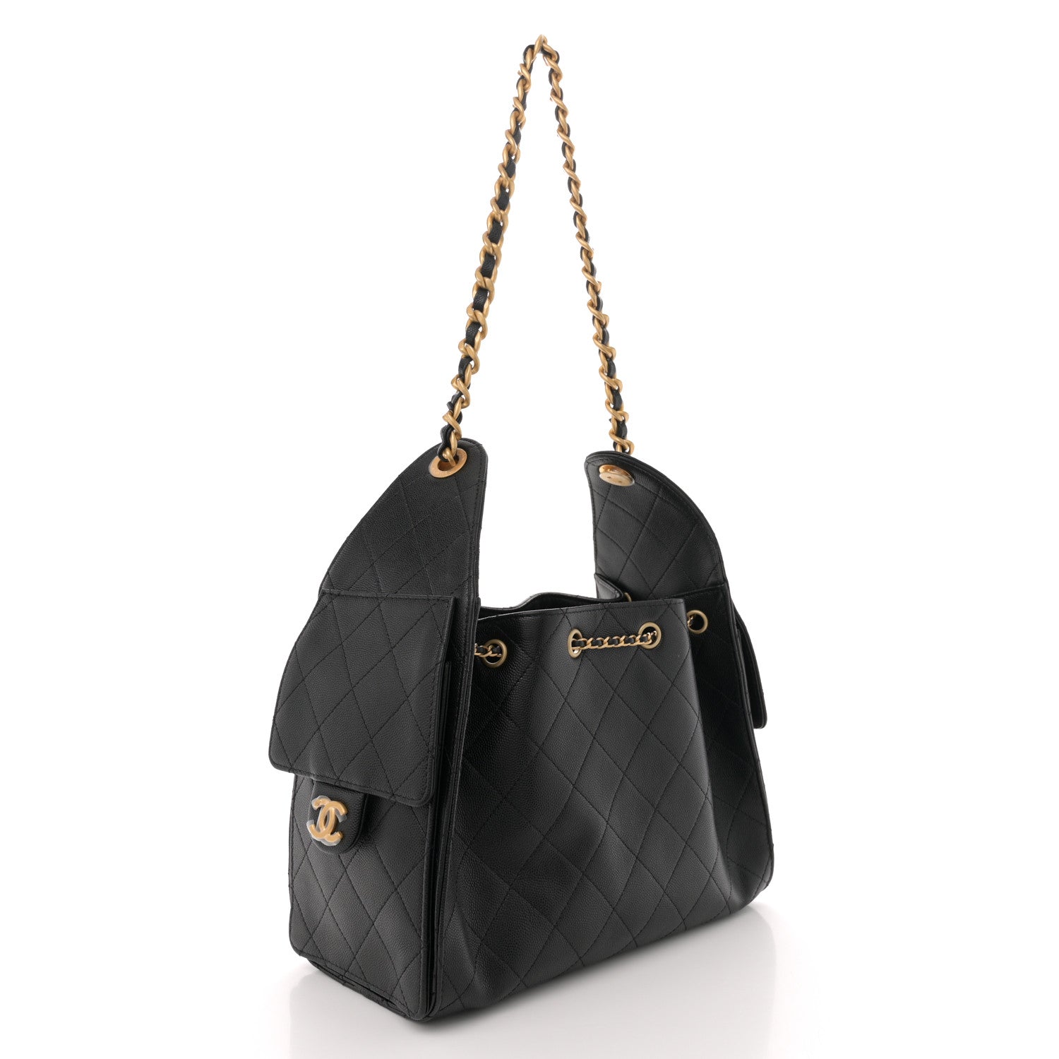 Chanel Caviar Quilted Small Chanel 25 Handbag Black 3 of 10